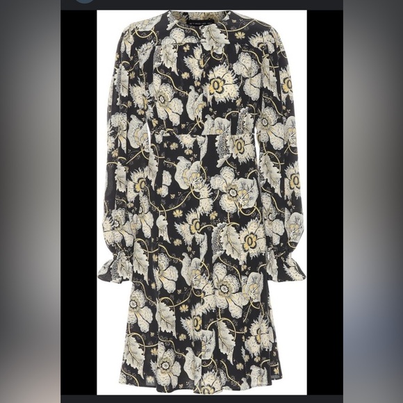 ETRO Floral Silk Mini Dress size 44 fits an 8 or 10 Like New - Picture 6 of 15